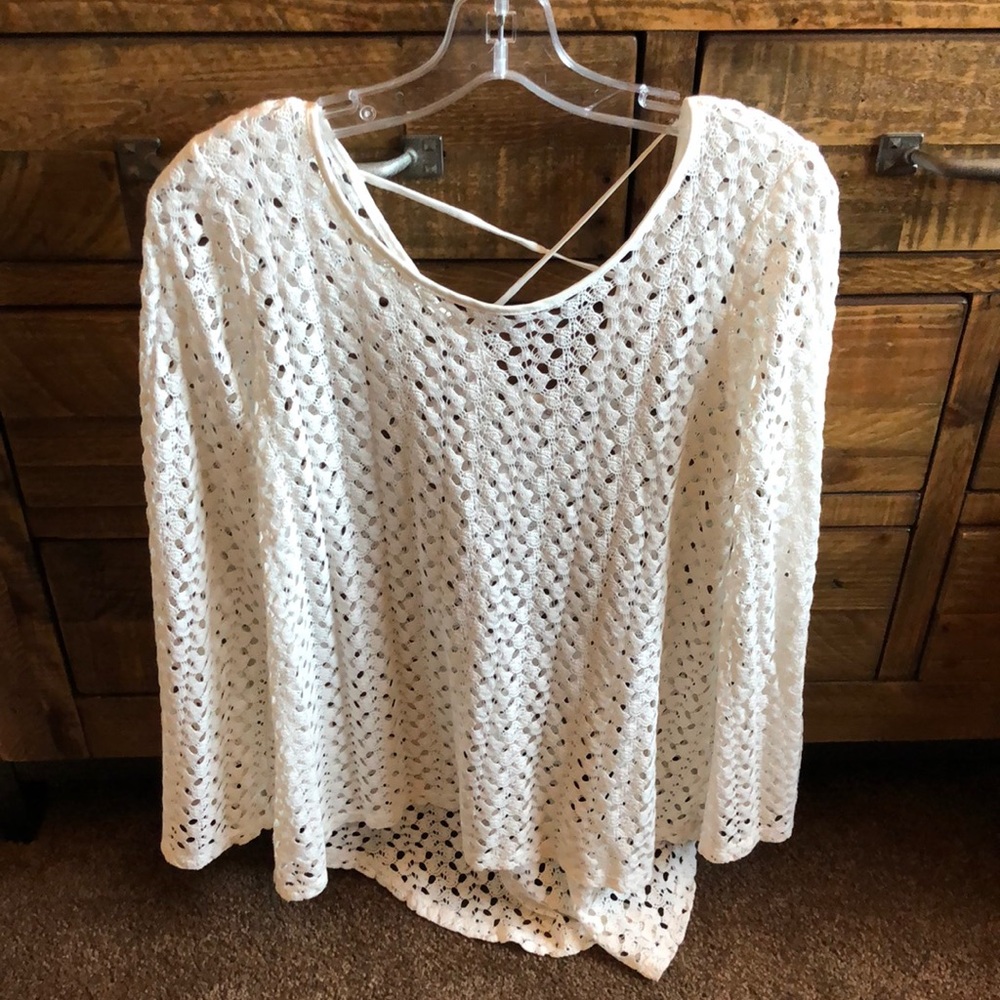 Long sleeve white tunic